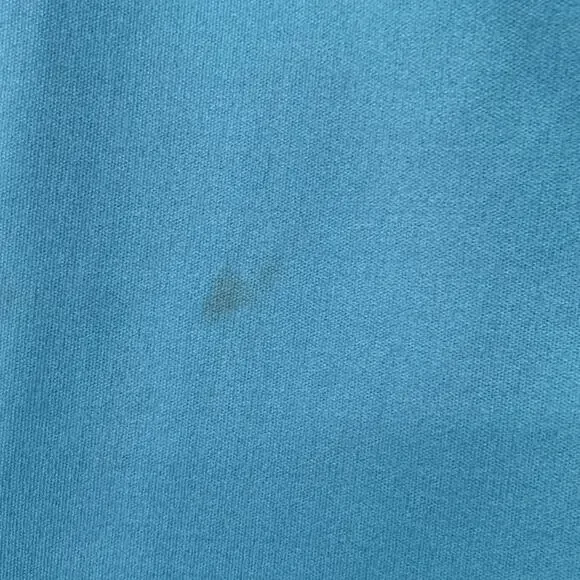 Vintage 70s Halter Dress Floral Pattern Triangle Bodice Teal Blue Pink Womens XS - Picture 4 of 10